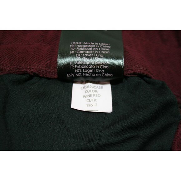 Liverpool Los Angeles Womens M Wine Red Joggers Comfy Soft Stretch Travel Pants - Picture 5 of 7